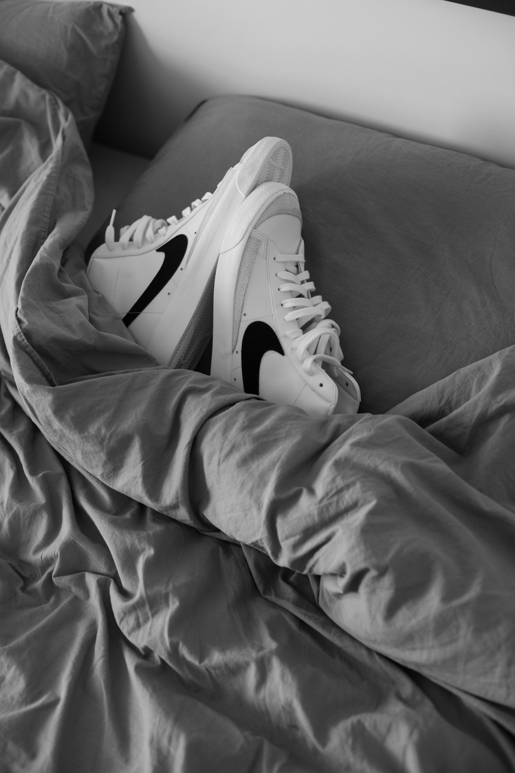 White Shoes on the Bed 